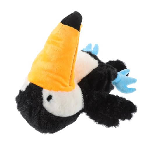 Gatuida Plüsch Handpuppe Großer Schnabel Vogel mit Beweglichem Mund Weiches Kuscheliges für Interaktives Geschichtenerzählen Waschbar Liebevolle Handpuppe von Gatuida