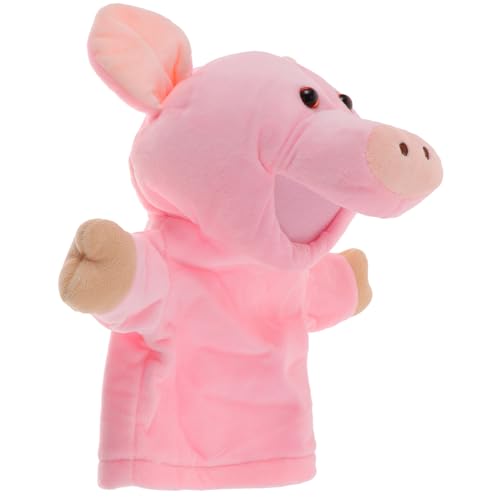 Gatuida Plüsch Handpuppe Schwein Interaktives Lernspielzeug für Eltern Junge Mädchen Interaktion Niedliches Design für Fantasievolles Spiel für Zuhause Kindergarten Lernzentren von Gatuida