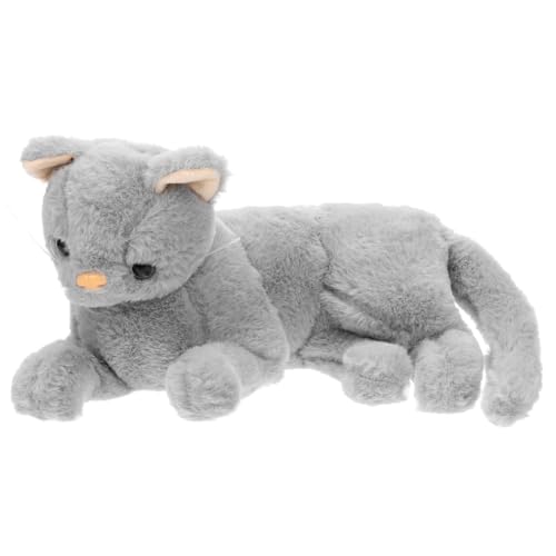 Gatuida Plüsch Kätzchen Deko Niedliches Katzen Kuscheltier Tierfigur Wohnzimmer Tischdeko Weiches Stofftier Ornament für Kindergeburtstag Weihnachten Indoor von Gatuida