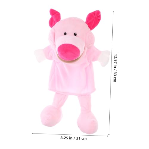 Gatuida Plüsch Schwein Handpuppe aus Weichem Material Kuscheliges Tier handpuppenspielzeug für Geschichten Interaktives Rollenspiel und Pädagogisches Geeignet für Eltern Junge von Gatuida