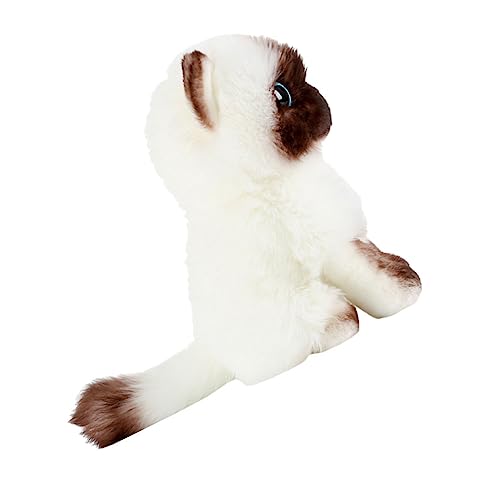 Gatuida Plüsch Siamkatzen Puppe Weiches Stofftier Kuscheltier Dekoration Niedliches Siamkatze Schmusetier Kissen von Gatuida