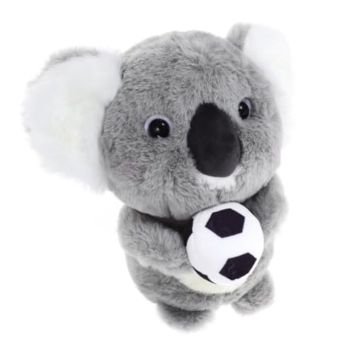 Gatuida Plüschtier Koala Kuscheliges Stofftier Weicher Grauer Koalabär mit Grünem Schal für Freunde und Wohnraumdekoration von Gatuida