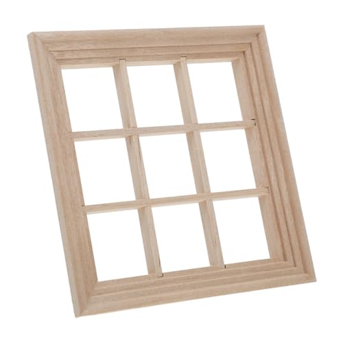 Gatuida Puppenhaus Fensterrahmen Miniaturzubehör für DIY Projekte Anpassbares Einfach zu Montierendes Holzfenster für Puppenhaus Dekoration Gatuida Puppenhaus Fensterrahmen Miniaturzubehör für DIY Projekte Anpassbares Einfach zu Montierendes Holzfenster für Puppenhaus Dekoration von Gatuida