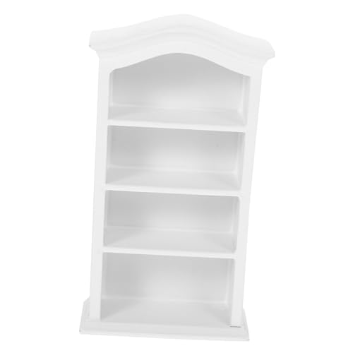 Gatuida Puppenhaus Möbel Weiß Kleines Cabinet Ornament Puppenhaus Zubehör für Kreative Wohnraumdekoration und DIY von Gatuida
