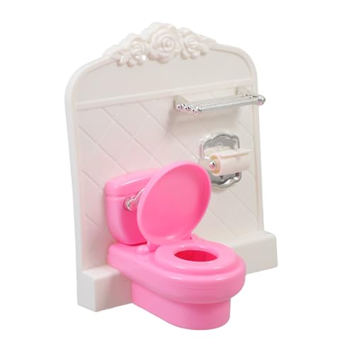 Gatuida Puppenhaus Toilette Mikroskopische Badezimmer Deko für Puppenhausmöbel Farbenfrohes und Detailreiches Zubehör für Kreative Spielwelten Gatuida Puppenhaus Toilette Mikroskopische Badezimmer Deko für Puppenhausmöbel Farbenfrohes und Detailreiches Zubehör für Kreative Spielwelten von Gatuida