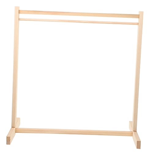 Gatuida Puppenkleiderständer aus Holz Puppenkleiderbügel Organizer für Puppenkleidung für Zuhause Robust und Sicher Perfektes für Puppenliebhaber von Gatuida