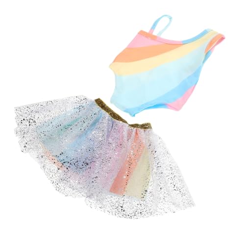 Gatuida Puppenkleidung Regenbogen Tüllrock Ballettkostüm für Mädchen Weiches Modisches Kleid mit Schrägem Ausschnitt für Puppen für Rollenspiele und Geschenke Gatuida Puppenkleidung Regenbogen Tüllrock Ballettkostüm für Mädchen Weiches Modisches Kleid mit Schrägem Ausschnitt für Puppen für Rollenspiele und Geschenke von Gatuida