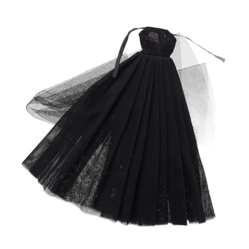 Gatuida Puppenkleidung Schwarzes Tüllballkleid Elegantes Brautkleid mit Großem Schleier für Mädchenpuppe Hochzeit Ball Festliche Anlässe Gatuida Puppenkleidung Schwarzes Tüllballkleid Elegantes Brautkleid mit Großem Schleier für Mädchenpuppe Hochzeit Ball Festliche Anlässe von Gatuida