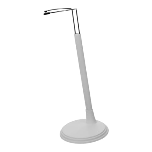 Gatuida Puppenständer Weiß Stabile Kunststoffhalterung mit Rutschfestem Sockel für Kleine Puppen und Figuren Einfach zu Nutzen und Platzsparend Sicherer Halt für Sammelobjekte von Gatuida