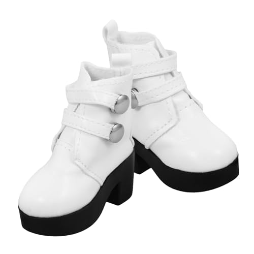 Gatuida Puppenstiefel aus Hochwertigem PU Modische Flache High Boots für Puppen Strapazierfähige Puppenschuhe für Vielseitige Verkleidungen und Kreatives Puppenzubehör von Gatuida