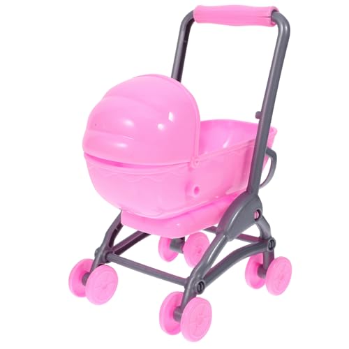 Gatuida Puppenwagen für Puppenhäuser Simulierter Kinderwagen aus Kompakt und Leicht Perfektes Zubehör für Realistische Details und Kreatives von Gatuida
