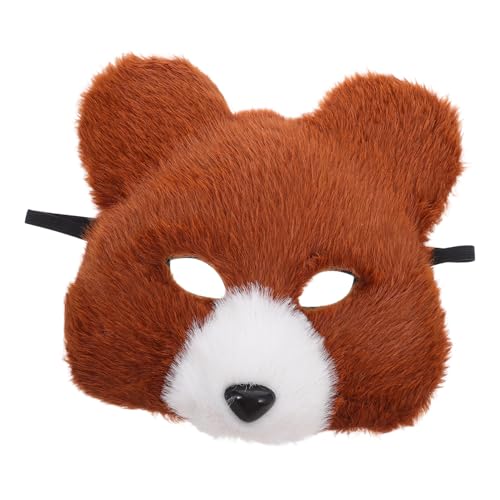Gatuida Realistische Bärenmaske für Erwachsene Plüsch-kostüm-accessoire Einfach zu Tragen Detailreich und Langlebig für Halloween Cosplay Maskenbälle und Tierpartys von Gatuida