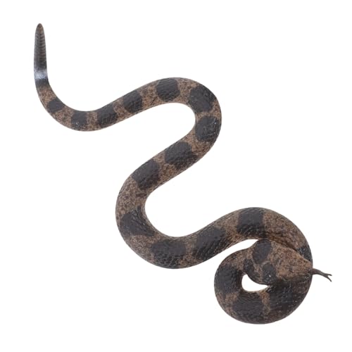 Gatuida Realistische Gummischlange Klapperschlange Figur aus Weichem TPR Material Detailgetreues Fake Snake Modell für Halloween Dekoration Party Streich Geschenk von Gatuida
