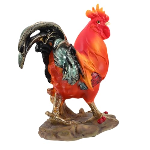 Gatuida Realistische Hahnskulptur aus Resin Kleines Bauernhof Dekorationsornament für Garten und Innenbereich als Pädagogisches für Kreativität und Interaktivität Gatuida Realistische Hahnskulptur aus Resin Kleines Bauernhof Dekorationsornament für Garten und Innenbereich als Pädagogisches für Kreativität und Interaktivität von Gatuida