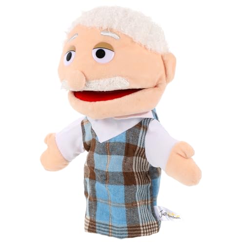 Gatuida Realistische Handpuppe Großvater Lifelike Figurenspielzeug für Interaktive Storytelling Handspielpuppe Bunte DIY Figur zum Rollenspiel und von Gatuida