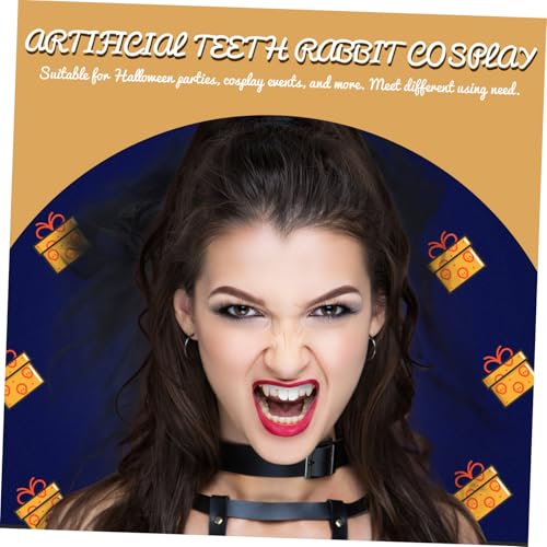 Gatuida Realistische Hasenzähne Party Deko Cosplay Requisite Auffälliges Hasenzahn Vampirgebiss Zubehör Einfach zu Tragen für Halloween Fasching und Kostümpartys Einzigartiges Hasenkostüm Gatuida Realistische Hasenzähne Party Deko Cosplay Requisite Auffälliges Hasenzahn Vampirgebiss Zubehör Einfach zu Tragen für Halloween Fasching und Kostümpartys Einzigartiges Hasenkostüm von Gatuida