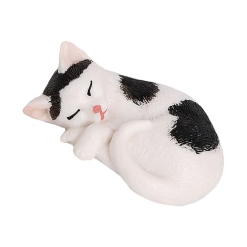 Gatuida Realistische Katze Statue Kätzchen Figur Weiße Katze Ornament Desktop Ornament Auto Gatuida Realistische Katze Statue Kätzchen Figur Weiße Katze Ornament Desktop Ornament Auto von Gatuida