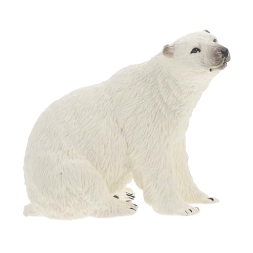 Gatuida Realistische Kunststoff Eisbär Figur Plastisches Wildtier Modell Lernspielzeug Deko für Zuhause und Outdoor Gatuida Realistische Kunststoff Eisbär Figur Plastisches Wildtier Modell Lernspielzeug Deko für Zuhause und Outdoor von Gatuida