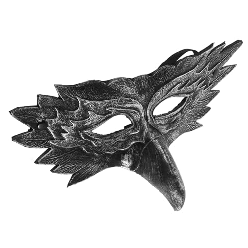 Gatuida Realistische Maske PU für Karneval Cosplay Maskenbälle Leichte Atmungsaktive Halbmaske für Fotos Kostümpartys Stilvolles Tier Design für Veranstaltungen Feiern von Gatuida