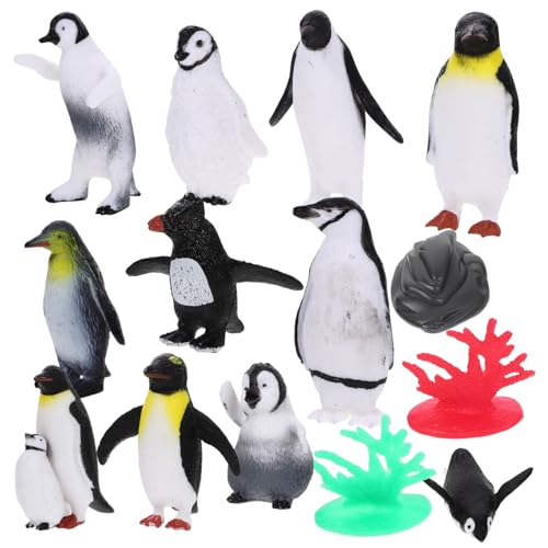 Gatuida Realistische Miniatur Pinguin Figuren Teiliges Kunststoff Tiermodell Pädagogisch Detailreich Wiederverwendbar Geeignet als Dekoration und Fotorequisit für Sammler von Gatuida