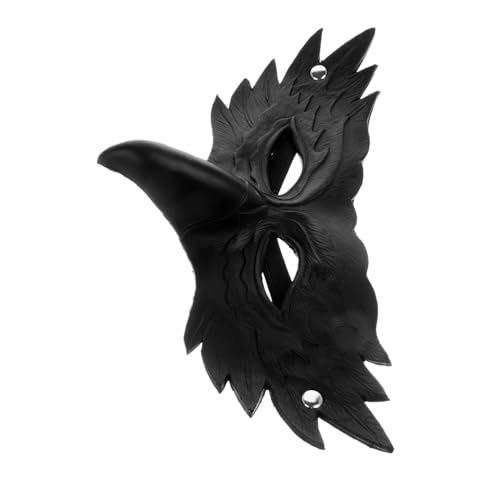 Gatuida Realistische PU Leicht und für Halloween Karneval Cosplay Maskenbälle Themenpartys Erwachsene Schwarzer Vogel Kostüm Zubehör von Gatuida
