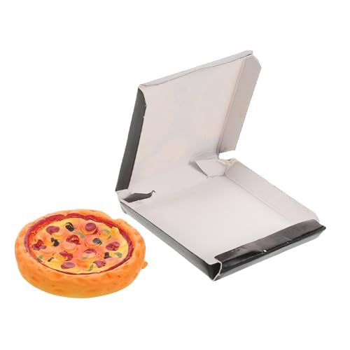 Gatuida Realistische Puppenhaus Mini Pizza mit Box Detailgetreues Fast Food Miniaturspielzeug Leicht Platzierbar Kompakt und Tragbar für Puppenhaus Dekoration und Micro Landschaft Gatuida Realistische Puppenhaus Mini Pizza mit Box Detailgetreues Fast Food Miniaturspielzeug Leicht Platzierbar Kompakt und Tragbar für Puppenhaus Dekoration und Micro Landschaft von Gatuida