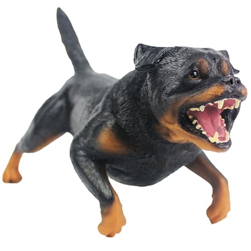 Gatuida Realistische Rottweiler Hundeskulptur aus Hochwertigem Kleine Dekorative Hundefigur für Detailreiches Modell für Garten Heim und Schreibtischdekoration Gatuida Realistische Rottweiler Hundeskulptur aus Hochwertigem Kleine Dekorative Hundefigur für Detailreiches Modell für Garten Heim und Schreibtischdekoration von Gatuida