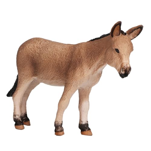 Gatuida Realistische Stehende Esel Figur aus Hochwertigem Leicht und Langlebig Tierfigur für Zimmerdekoration und Stabiler Nutztier Modell für Tisch und Schreibtisch von Gatuida
