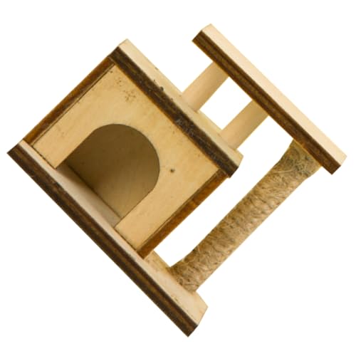 Gatuida Realistischer Mini Katzen Kratzbaum aus Verschleißfestem Material Dekoratives Multifunktionales Miniaturspielzeug für DIY Puppenhäuser und Detailreiche Szenen Angenehme Glatte von Gatuida