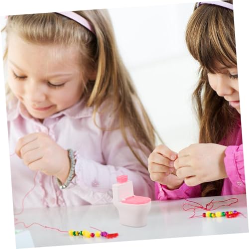 Gatuida Realistischer Puppenhaus Toilettenpapierhalter Miniatur Toilette Kunststoffspielzeug Für Mädchen Puppenhaus Badezimmerzubehör Lernspielzeug Für Fantasievolles Rollenspiel von Gatuida
