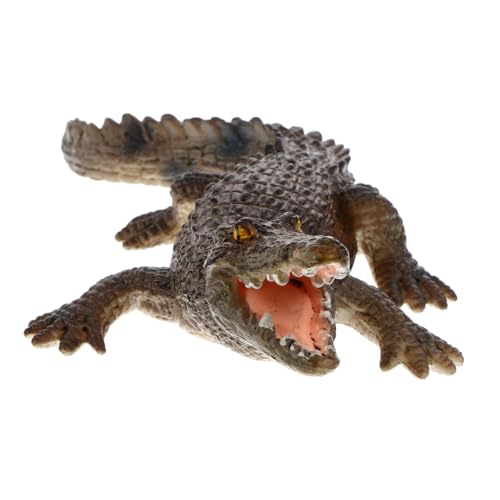Gatuida Realistisches Alligator Modell Lernspiel Ornament Miniatur Tierfigur Pädagogisch Sicher Detailreich für Junge Mädchen Jungen von Gatuida