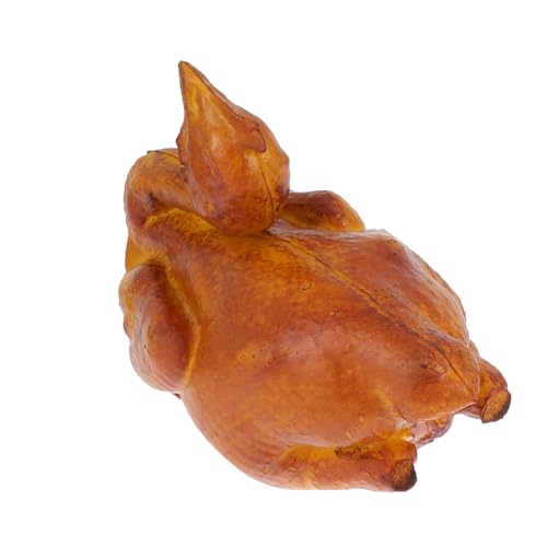 Gatuida Realistisches Braunes Kunstoff Modell Brathähnchen Dekoratives Küchen und Schrankfigur Kindgerechtes Lernspielzeug Vielseitiges Dekoobjekt und Fotorequisite für Innenräume von Gatuida