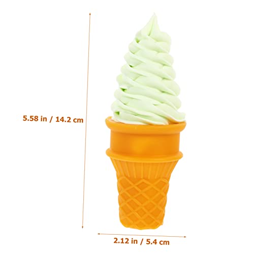 Gatuida Realistisches Gefälschtes Eiscreme Kegelmodell Dekorative Food Prop Einzigartiges Design Leichte Handhabung für Ladendekoration Schaufenster Party und Fotorequisiten von Gatuida