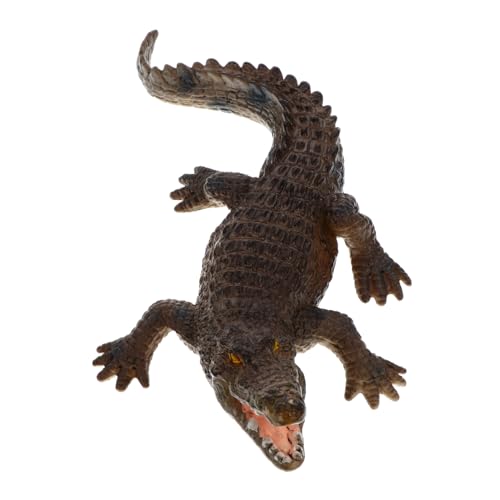 Gatuida Realistisches Krokodil Modell für Stabiles Tier Dekorationsspielzeug Pädagogisches Lernspielzeug Robustes Statisches Reptilienmodell für Junge Mädchen von Gatuida