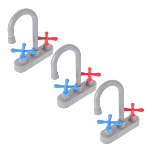 Gatuida Realistisches Küchenwasserhahn mit Echtem Wasserfluss Sichere Pretend Sink Faucet Zubehör für Kinderküche Einfach zu Reinigen Interaktives Rollenspiel für Jungen und Mädchen von Gatuida