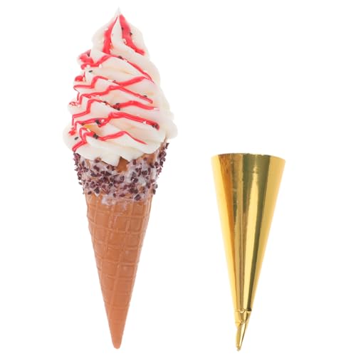 Gatuida Realistisches Künstliches Eiscreme Modell aus Stabilem Plastik Farbige Simulation Eistüte als Fotorequisite und Ladendekorationsspielzeug Langlebiges Dessert Display für Bar Gatuida Realistisches Künstliches Eiscreme Modell aus Stabilem Plastik Farbige Simulation Eistüte als Fotorequisite und Ladendekorationsspielzeug Langlebiges Dessert Display für Bar von Gatuida