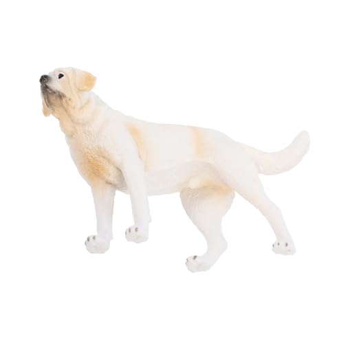 Gatuida Realistisches St Hunde Modell aus PVC Kleine Dekorative Figur für Kinderzimmer Indoor Deko Lernspielzeug für Kleinkinder Detailreiche Stehfigur für Schreibtisch und Garten von Gatuida
