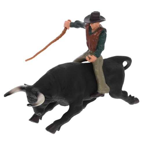 Gatuida Realistisches Stierkampf Modell Dekoration Western Cowboy Bull Matador Figur Desktop Craft für Junge Mädchen Jungen Gatuida Realistisches Stierkampf Modell Dekoration Western Cowboy Bull Matador Figur Desktop Craft für Junge Mädchen Jungen von Gatuida
