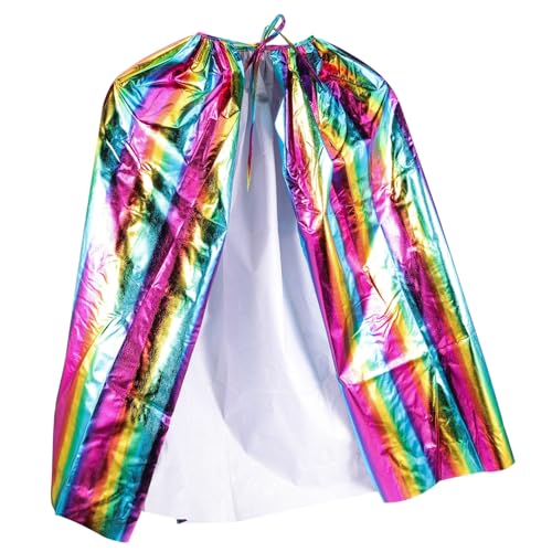 Gatuida Regenbogen Cape Kostüm Partyumhang Verstellbar Leicht Karneval Cosplay Zubehör Mädchen Jungen Gatuida Regenbogen Cape Kostüm Partyumhang Verstellbar Leicht Karneval Cosplay Zubehör Mädchen Jungen von Gatuida