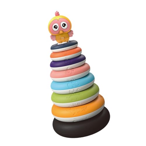 Gatuida Regenbogen Stapelturm Pädagogisches Plastikspielzeug für Kleinkinder Fördert Greiffähigkeit und Farberkennung Ergonomisches Design für Sicheres Gatuida Regenbogen Stapelturm Pädagogisches Plastikspielzeug für Kleinkinder Fördert Greiffähigkeit und Farberkennung Ergonomisches Design für Sicheres von Gatuida