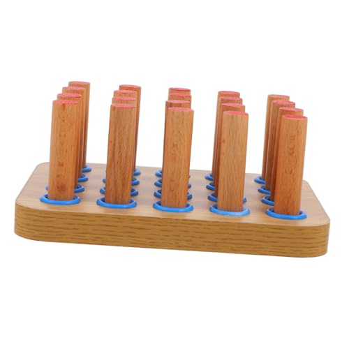 Gatuida Rehabilitationstraining Finger Stärken Steckbrett Zählen Griff- Und Unterarmstärkung Kleines Steckbrett Fingerstärkungsbrett Handgriff Übung Übungsbrett Armübungsausrüstung Holz von Gatuida