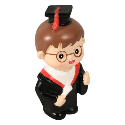Gatuida Resin Cake Topper Graduation Dekoration Abitur Tortendeko Stabile Figur Party Deko für Abschlussfeier Kuchen Verzierung von Gatuida