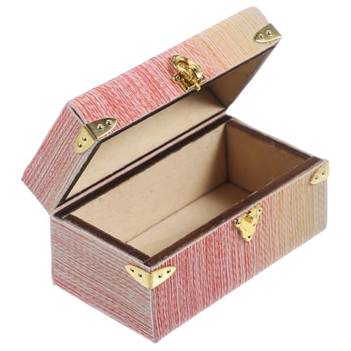 Gatuida Retro Koffermodell Miniatur Kofferspielzeug Mini Raumdekor Mikroszenen Schmuck Mini Kofferkoffer Mini Hausdekor Mini Kofferspielzeug Mini Kofferschmuck Puppenzubehör von Gatuida