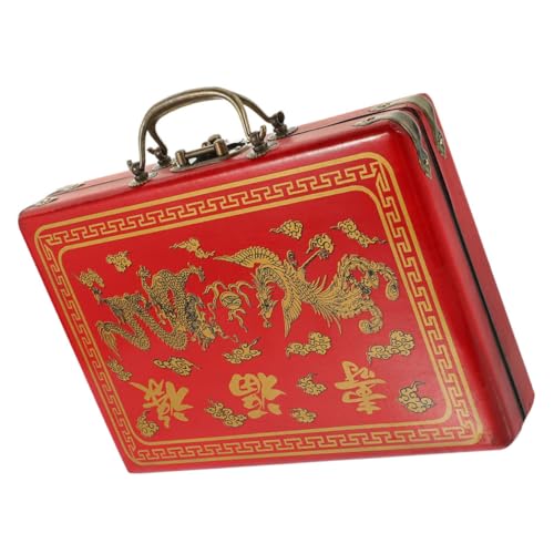 Gatuida Retro Mahjong Aufbewahrungsbox aus Robustem Holz und PU Großer Tragbarer Mahjong Koffer mit Schnalle Design für Reisen Party und Zuhause Vielseitig und Langlebig Gatuida Retro Mahjong Aufbewahrungsbox aus Robustem Holz und PU Großer Tragbarer Mahjong Koffer mit Schnalle Design für Reisen Party und Zuhause Vielseitig und Langlebig von Gatuida