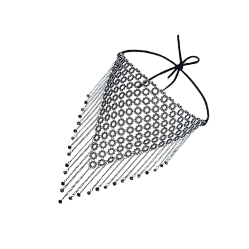 Gatuida Rhinestone Gesichtsmasken mit Strass und Quasten Gesichtsdekoration für Halloween und Partys Geeignet für Nachtclubs und Maskeraden von Gatuida