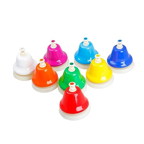 Gatuida Rhythmische Handglocken für Faches Percussion Farbenfrohes Musikinstrument für Musikalische Früherziehung Geeignet für Kindergarten und Spielgruppen von Gatuida