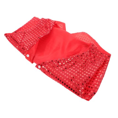 Gatuida Rote Paillettenweste Hip Hop Tanzkostüm Leicht Glitzernd Bühnenperformance Kinderweste für Geeignet Party Disco Kostüm Jazz Tanzkleidung Gatuida Rote Paillettenweste Hip Hop Tanzkostüm Leicht Glitzernd Bühnenperformance Kinderweste für Geeignet Party Disco Kostüm Jazz Tanzkleidung von Gatuida