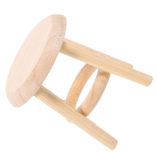 Gatuida Runder Hocker Aus Massivem Holz Modell Für Puppenhaus Winzige Spielzeugmöbel Puppenhaushäuser Kabine Miniatur DIY Zuhause Mini Hocker Stil Machen Sie Unsere von Gatuida