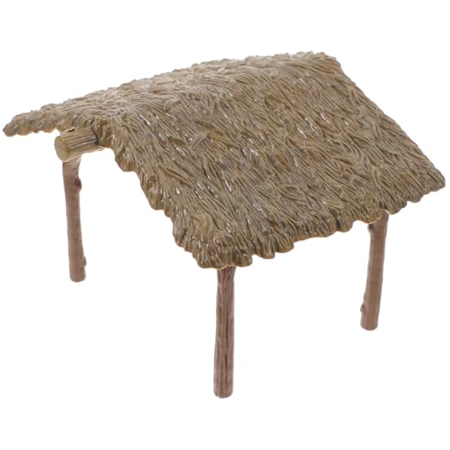 Gatuida Sandtisch Szene Ornamente Mini Cottage Figur Spielzeughaus Kleines Kleine Mini Heuballen Dekoration Miniatur Heimdekor Mini Feengarten Zubehör Hellbraune Abs von Gatuida