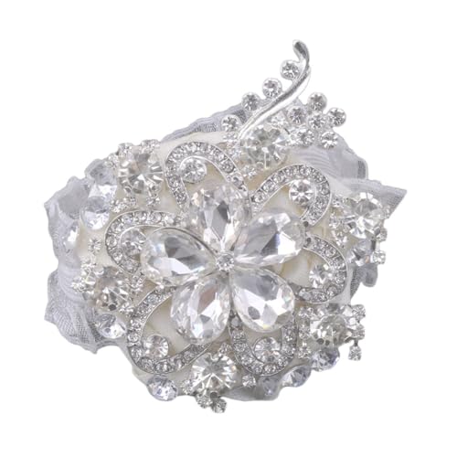 Gatuida Seidenblumen Armband Brosche mit Kristallperlen Elastisches Brautjungfern Handgelenk Accessoire für Hochzeiten Partys und Festliche Anlässe Kompakt und Reisefreundlich Gatuida Seidenblumen Armband Brosche mit Kristallperlen Elastisches Brautjungfern Handgelenk Accessoire für Hochzeiten Partys und Festliche Anlässe Kompakt und Reisefreundlich von Gatuida